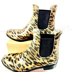 ALDO Leopard rain booties